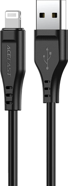 Kabllo Acefast C3-02, USB në Lightning, 1.2m, 2.4A, e zezë