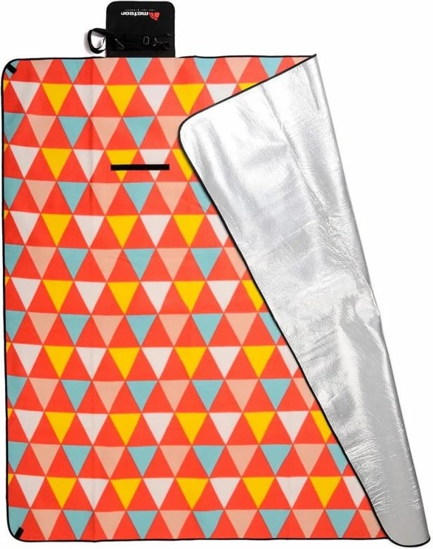 Batani pikniku Meteor, 200x200 cm, me trekëndësha