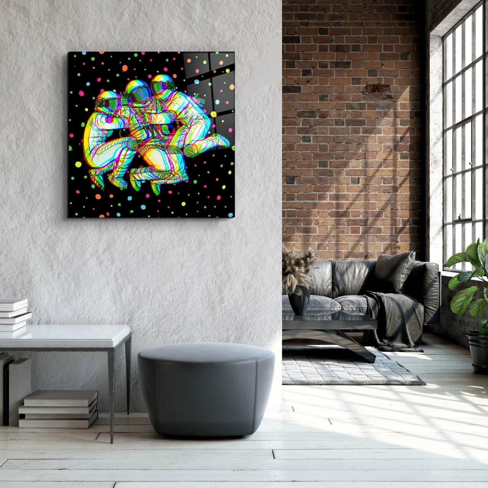 Pikturë dekorative prej xhami të temperuar, shumëngjyrëshe, Wallity, KRV-1001, 50x50cm