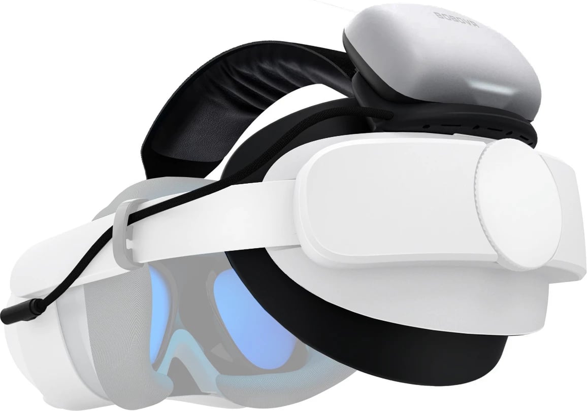 Rrip koke VR me bateri, BoboVR P4U, 10000 mAh, për PICO 4 Ultra/Ultra Enterprise, deri 22.5 W, bardhë/zezë