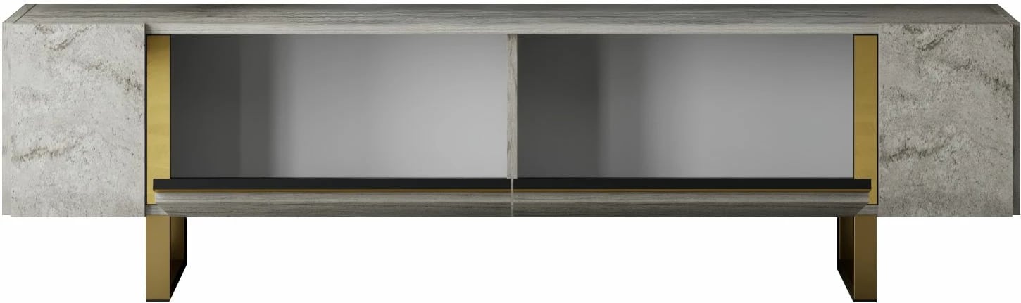 Komodë TV Hanah Home, Yildiz, travertin dhe ari