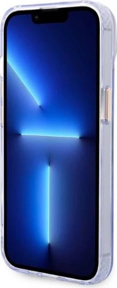 Mbështjellës Guess Gold Outline MagSafe për iPhone 14 6.1", vjollcë-ari