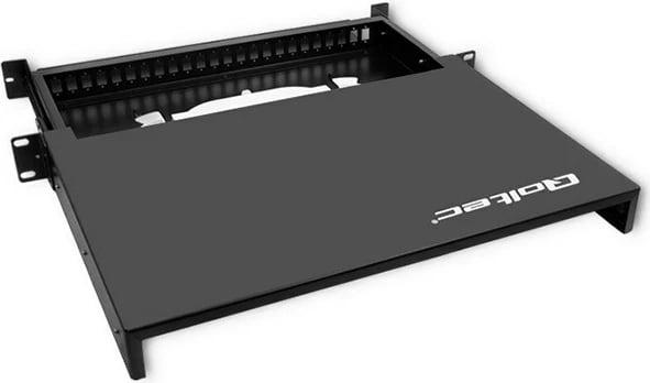 Pllakë switch optike Qoltec 54480, 24 porta, SC/SX, e zezë