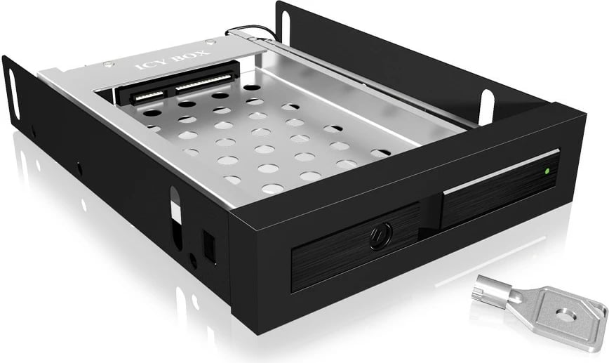 Kasë ICY BOX IB-2217StS, 2.5" SATA, për 3.5" bay, e zezë