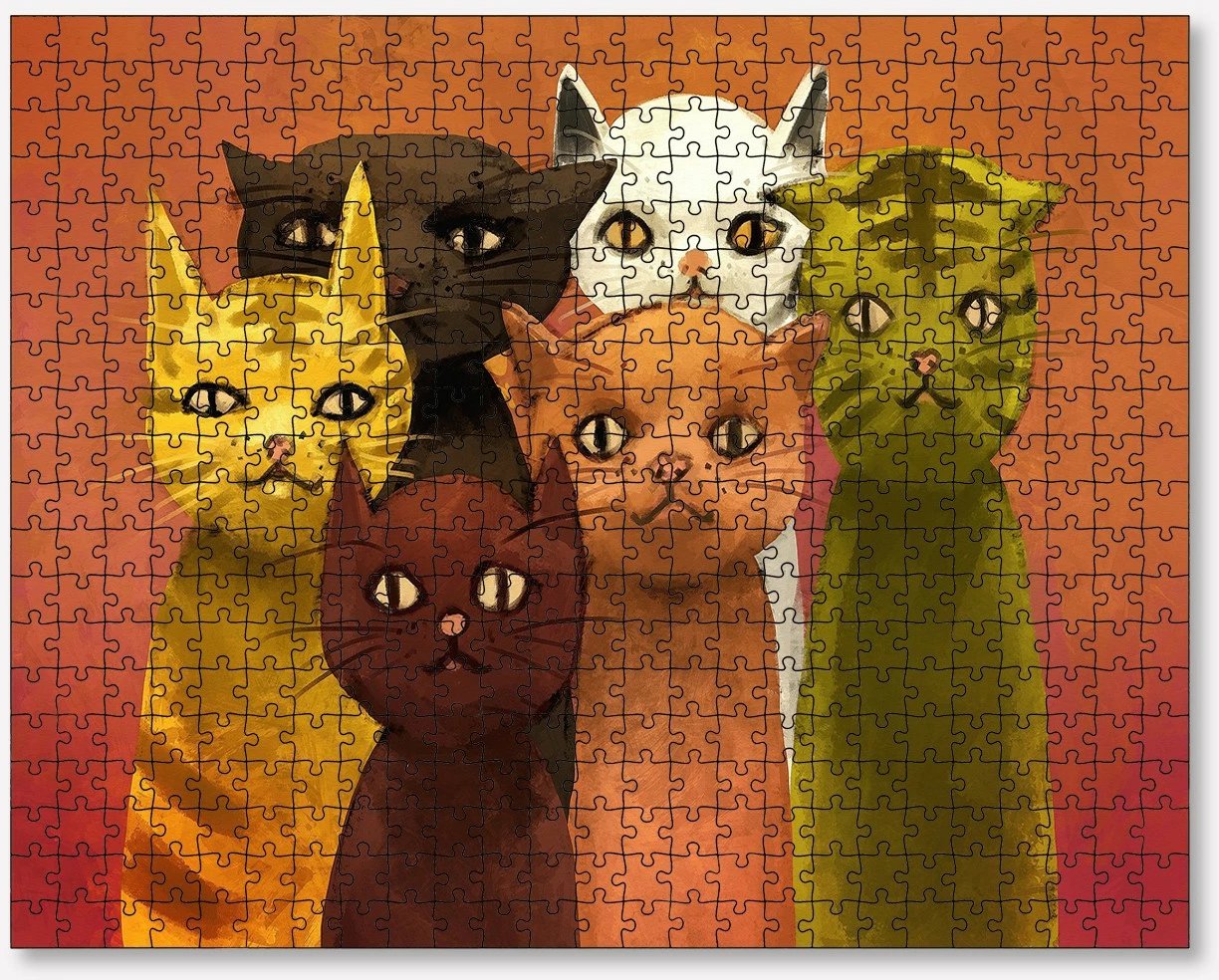 Puzzle 500 copë, Evila Originals, shumëngjyrësh, PZL_0172_500
