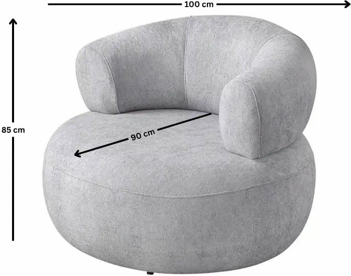 Karrige Wing Roma, ngjyrë gri, Atelier del Sofa