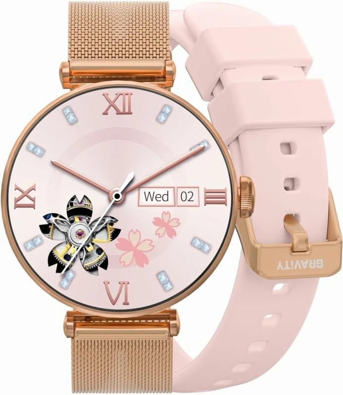 Smartwatch Gravity për femra, rozë