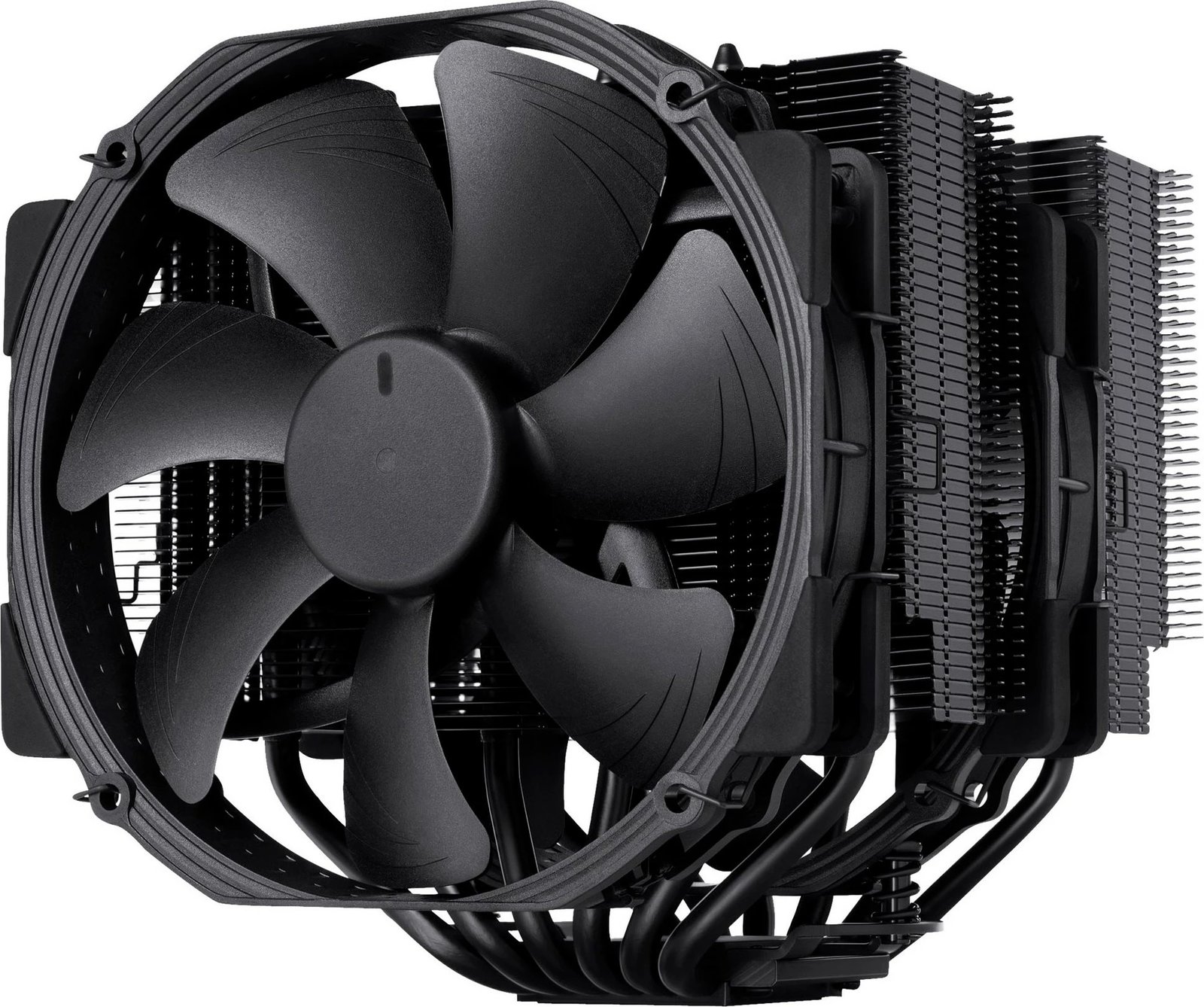Ftohës Noctua NH-D15 chromax.black, 15 cm, 300-1500 RPM, 24.6 dB, 140.2 m³/h, i zi