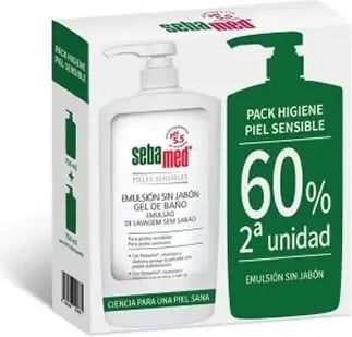 Xhel dushi pa sapun Sebamed Emulsion, unisex, 2x750ml