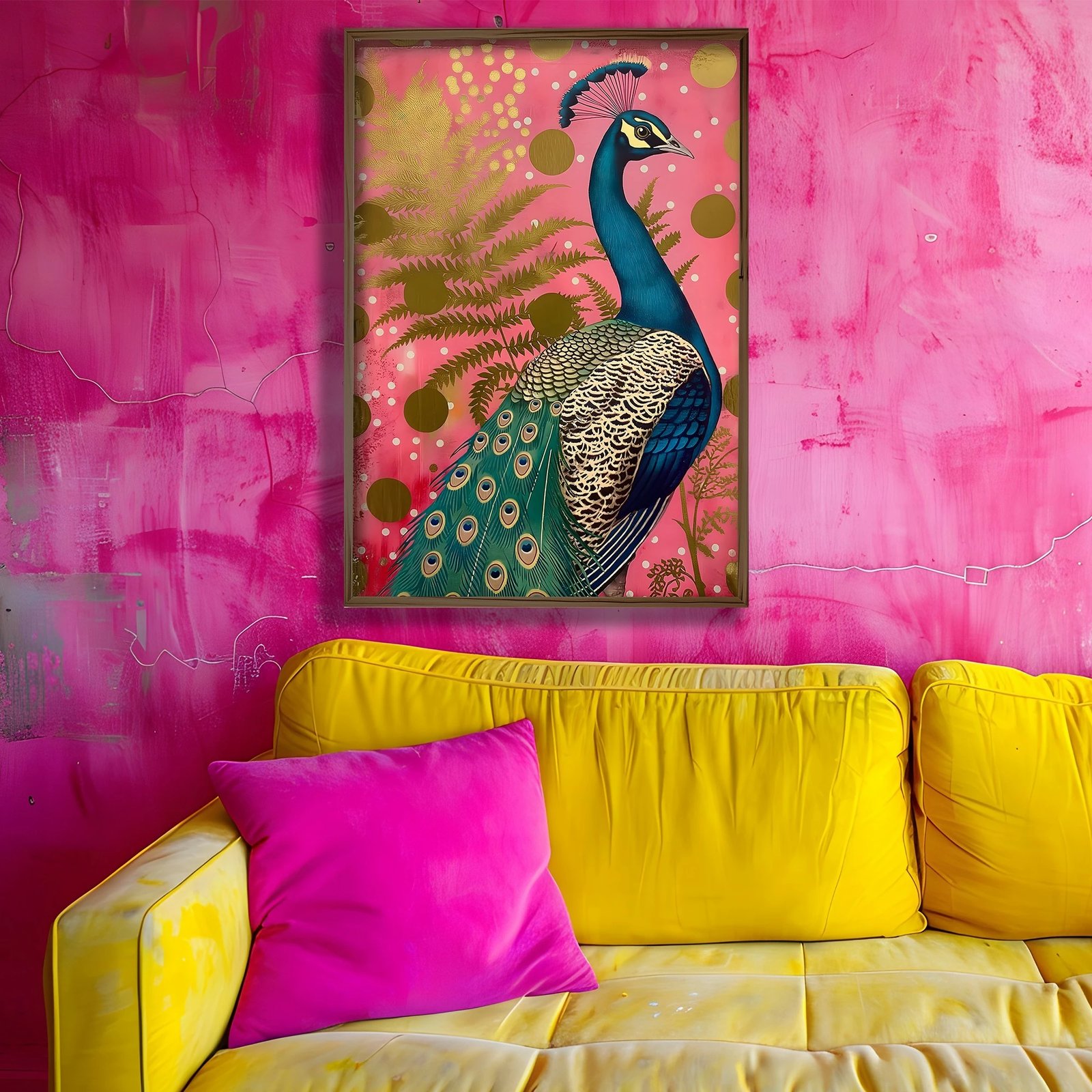 Pikturë dekorative me kornizë MDF, Wallity, GE136-L