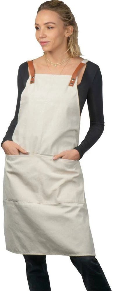 Përparëse MACMA për Barista - Kamerier, Pambuk, Bezhë