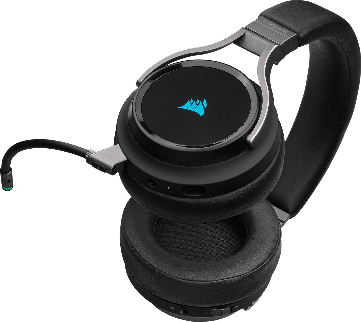 Kufje Corsair Gaming Virtuoz Carbon, të zeza