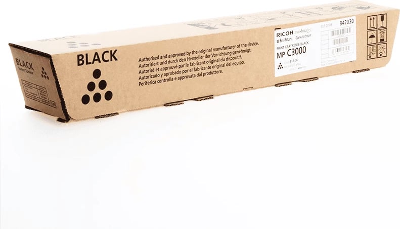 Toner Ricoh MP C3000 842030 rendiment 20000 faqe, e zezë