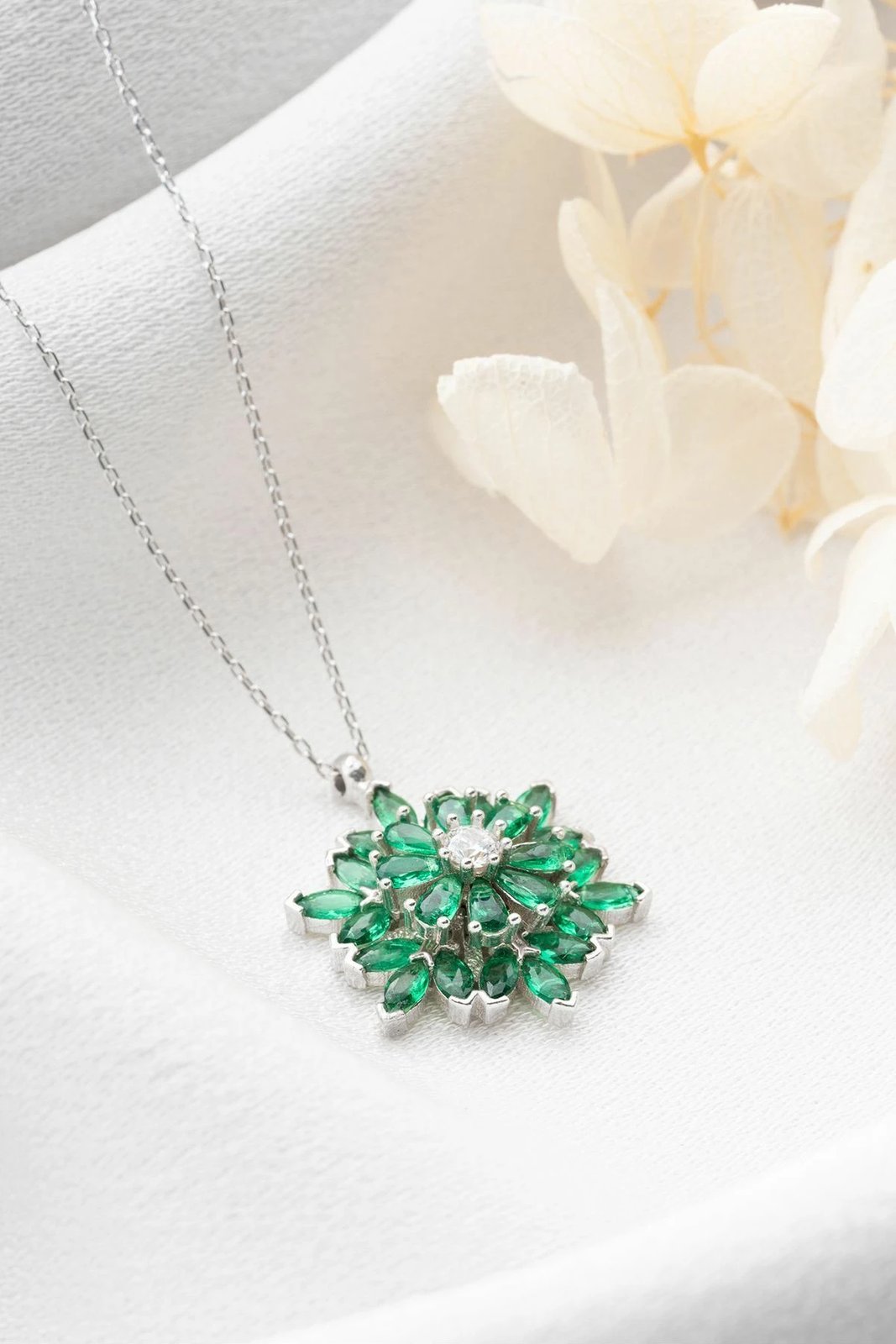 Qafore argjendi Jumeon, ngjyrë e gjelbër, DL6289