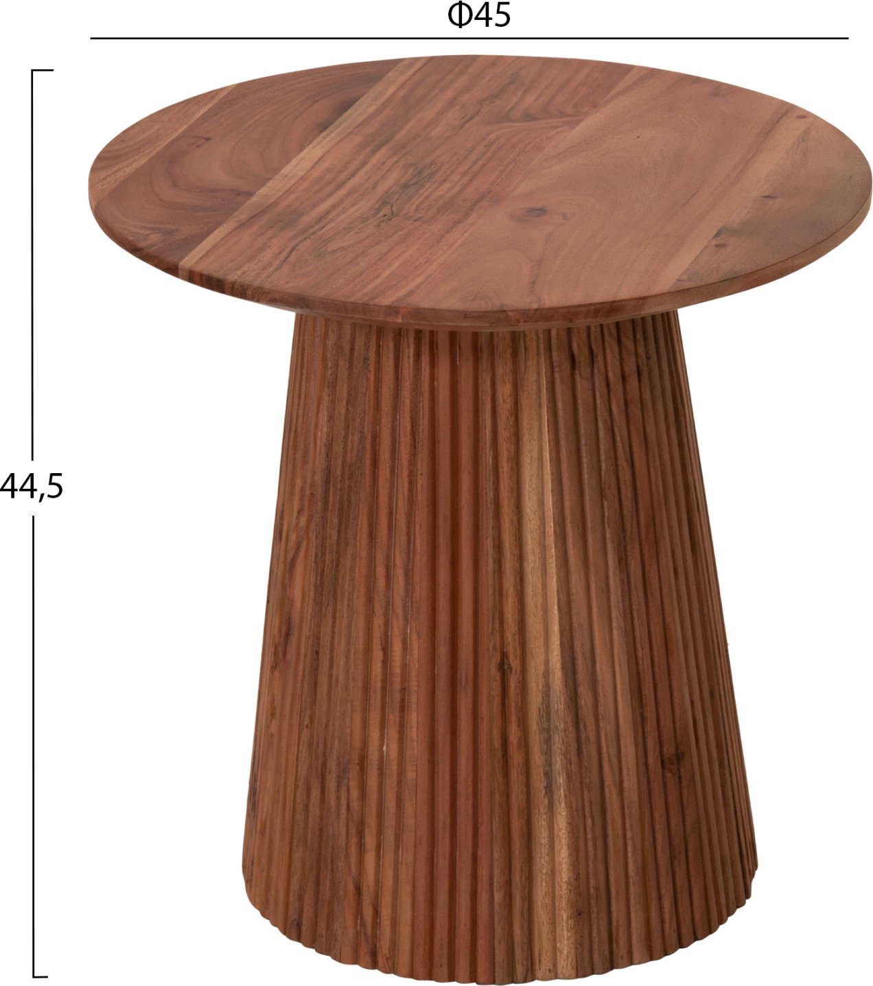 Tavolinë ndihmëse rrethore, ngjyrë natyrale, FH9698, Φ45x44H cm