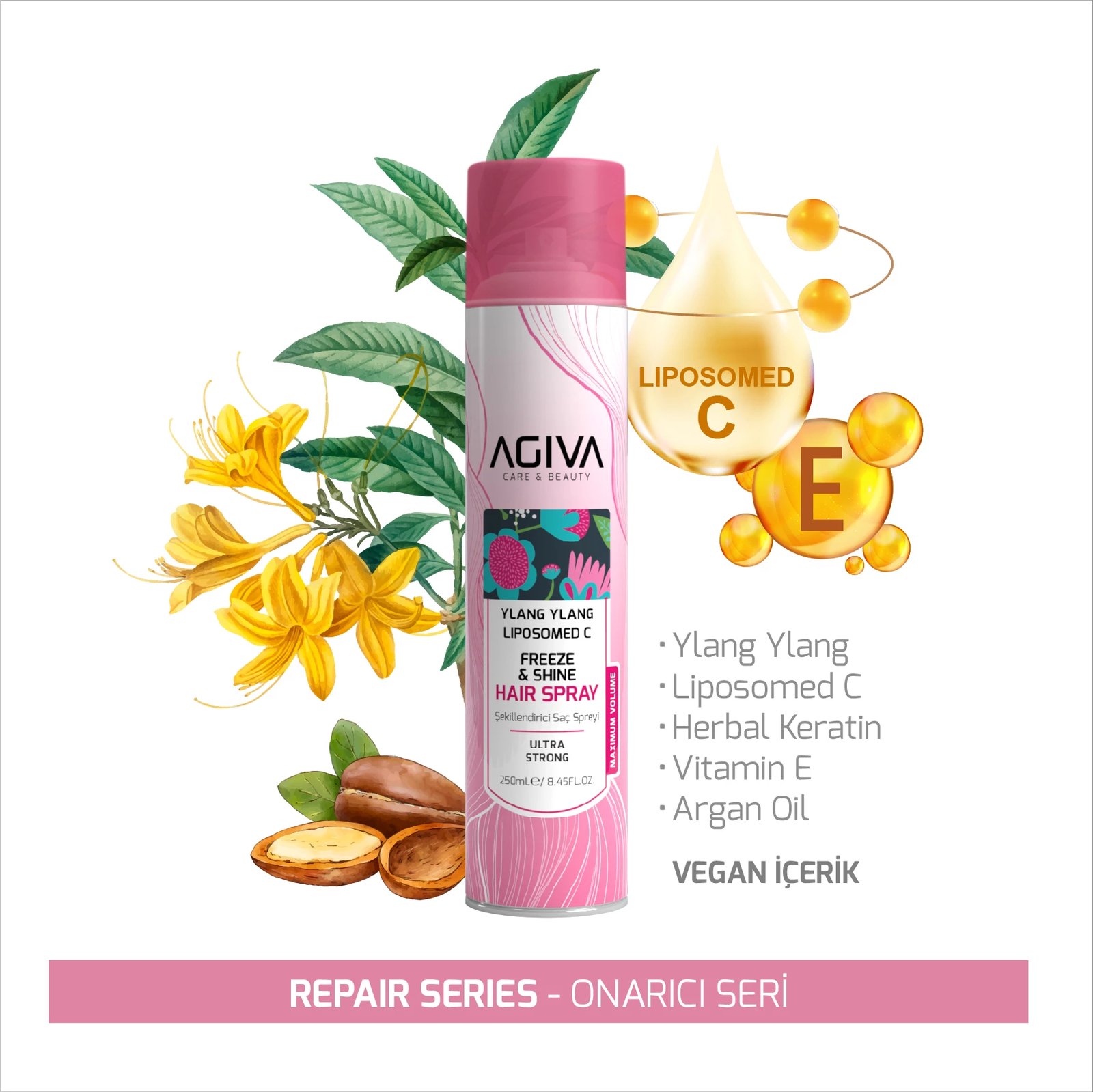 Sprej për flokë Agiva Ylang Yalna Lıpozom C Pro Care