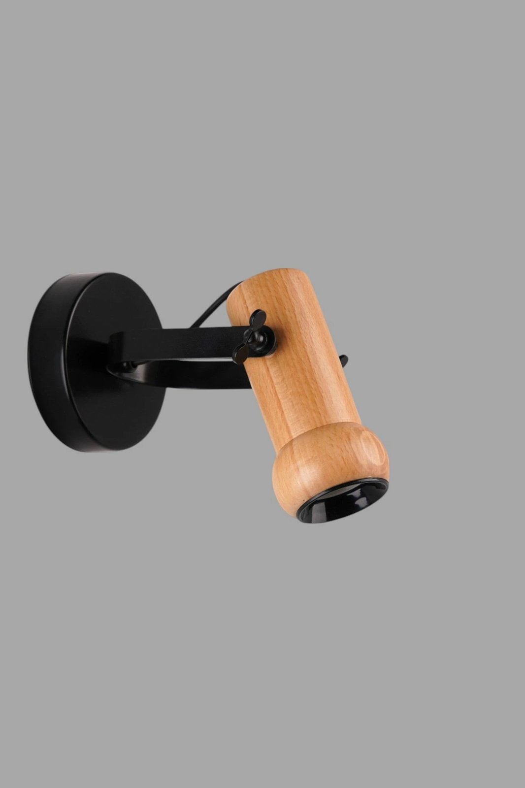 Llambë muri Opviq, 9000-1A, ngjyrë e zezë dhe lisi