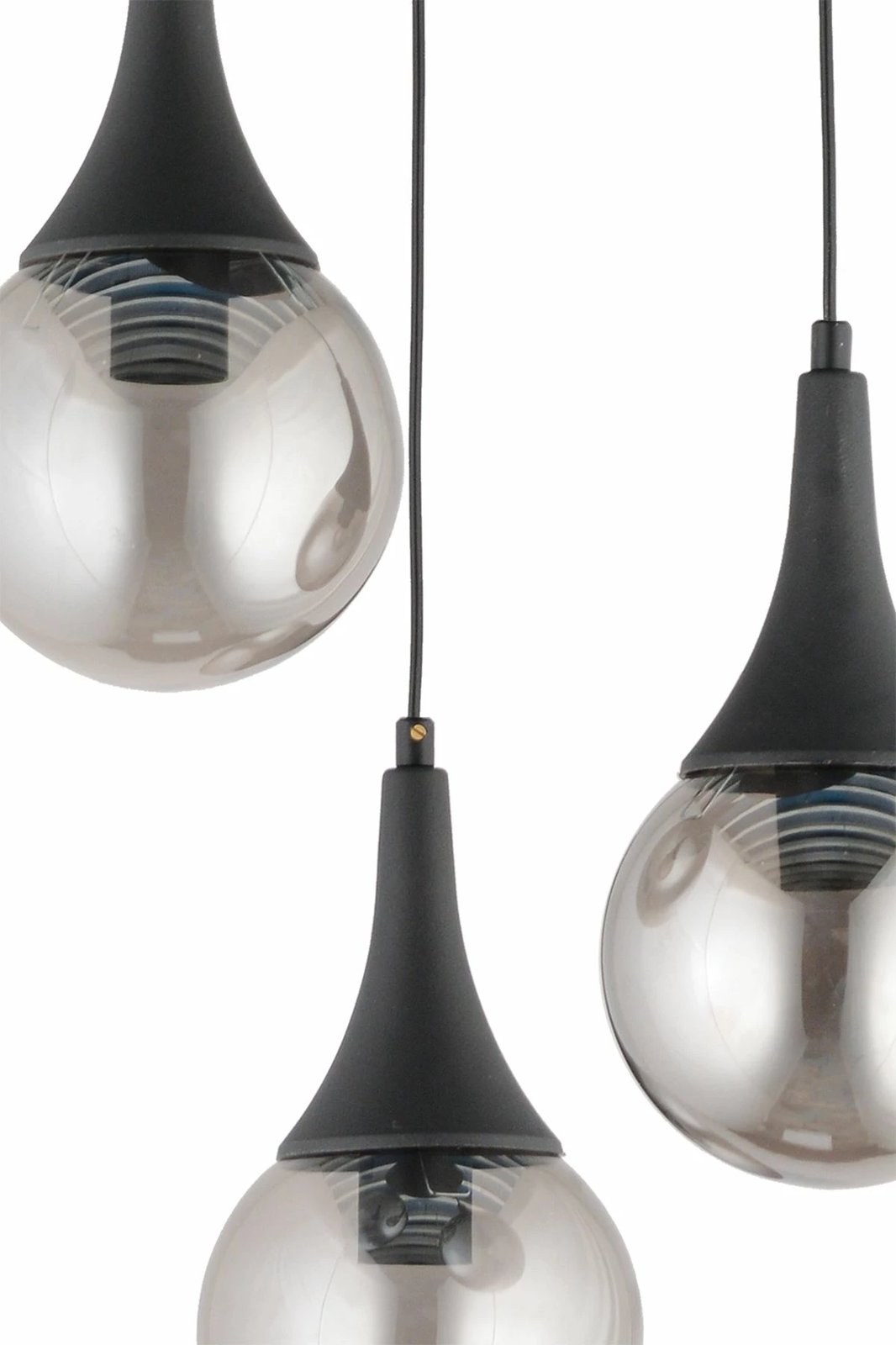 Llambë tavani Opviq, plastike, kapak qelqi, e zezë, 20215