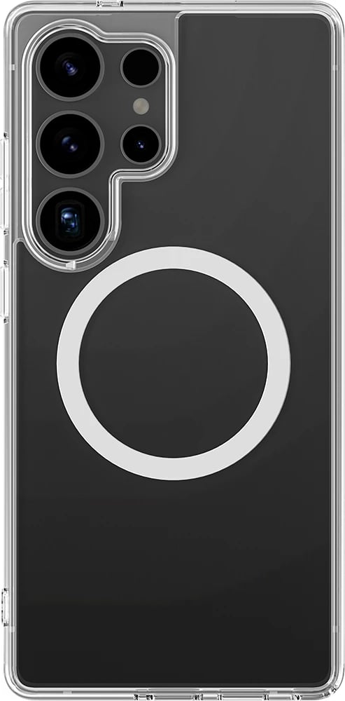 Mbështjellës AmazingThing Minimal Mag me unazë magnetike për Samsung Galaxy S25 Ultra, Transparent