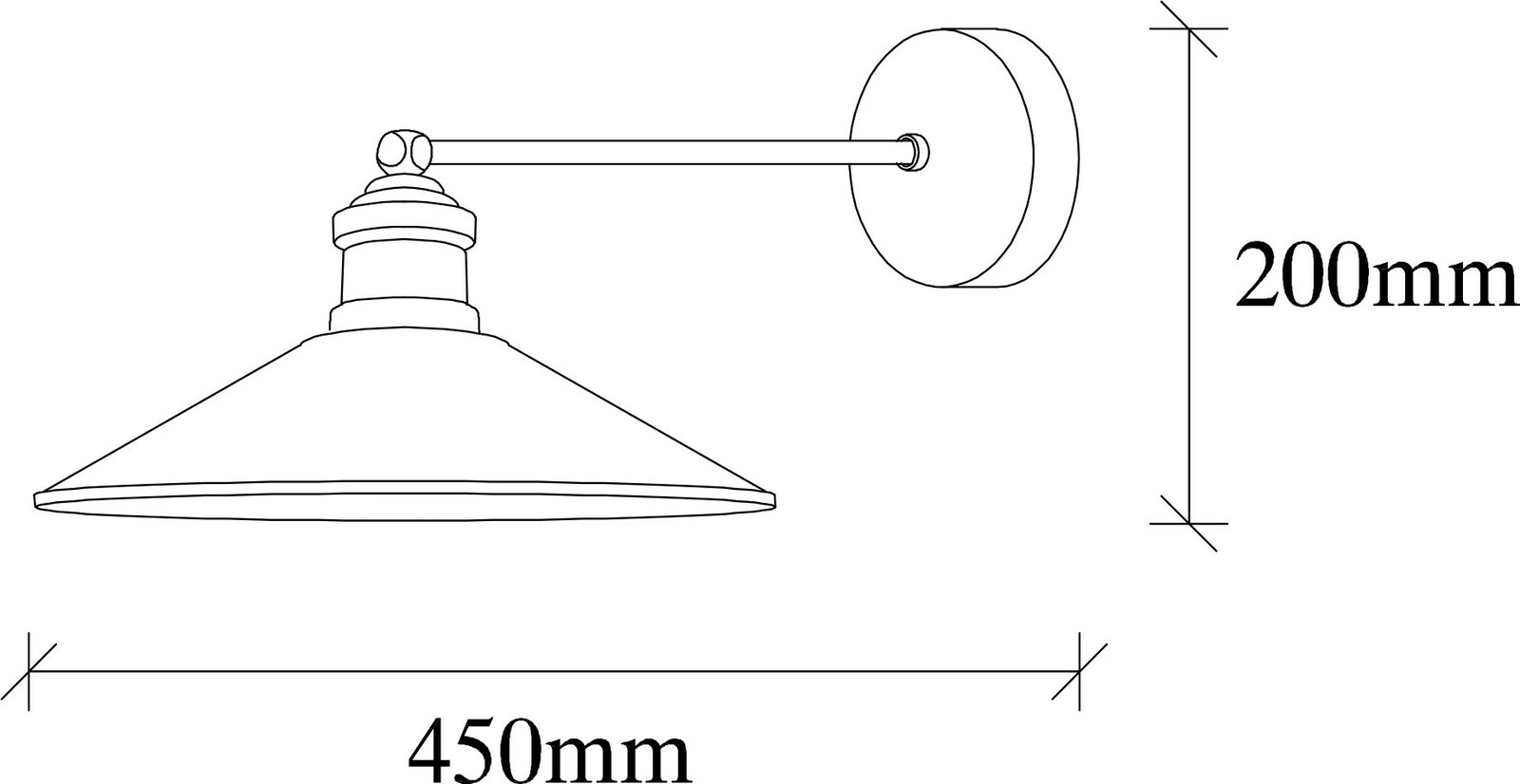 Llambë muri Opviq, Dodo - 3101, ngjyrë vintage, bakër Llambë muri Opviq, Dodo - 3101, ngjyrë vintage, bakër