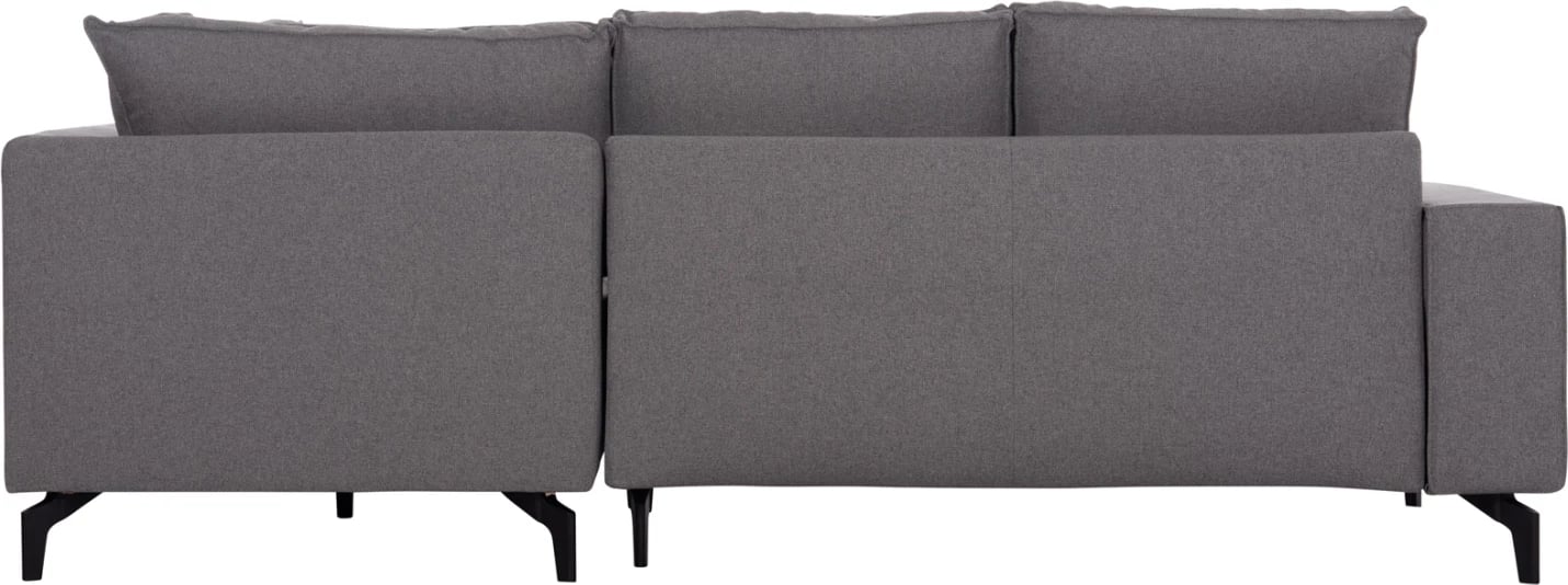 Kënd-sofë krevate me hapësirë për depo, Saffira FH3303.01R, material gri, 270x195x100cm