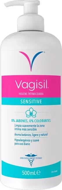 Xhel intim sensitiv për meshkuj dhe femra Vagisil Sensitive 500ml
