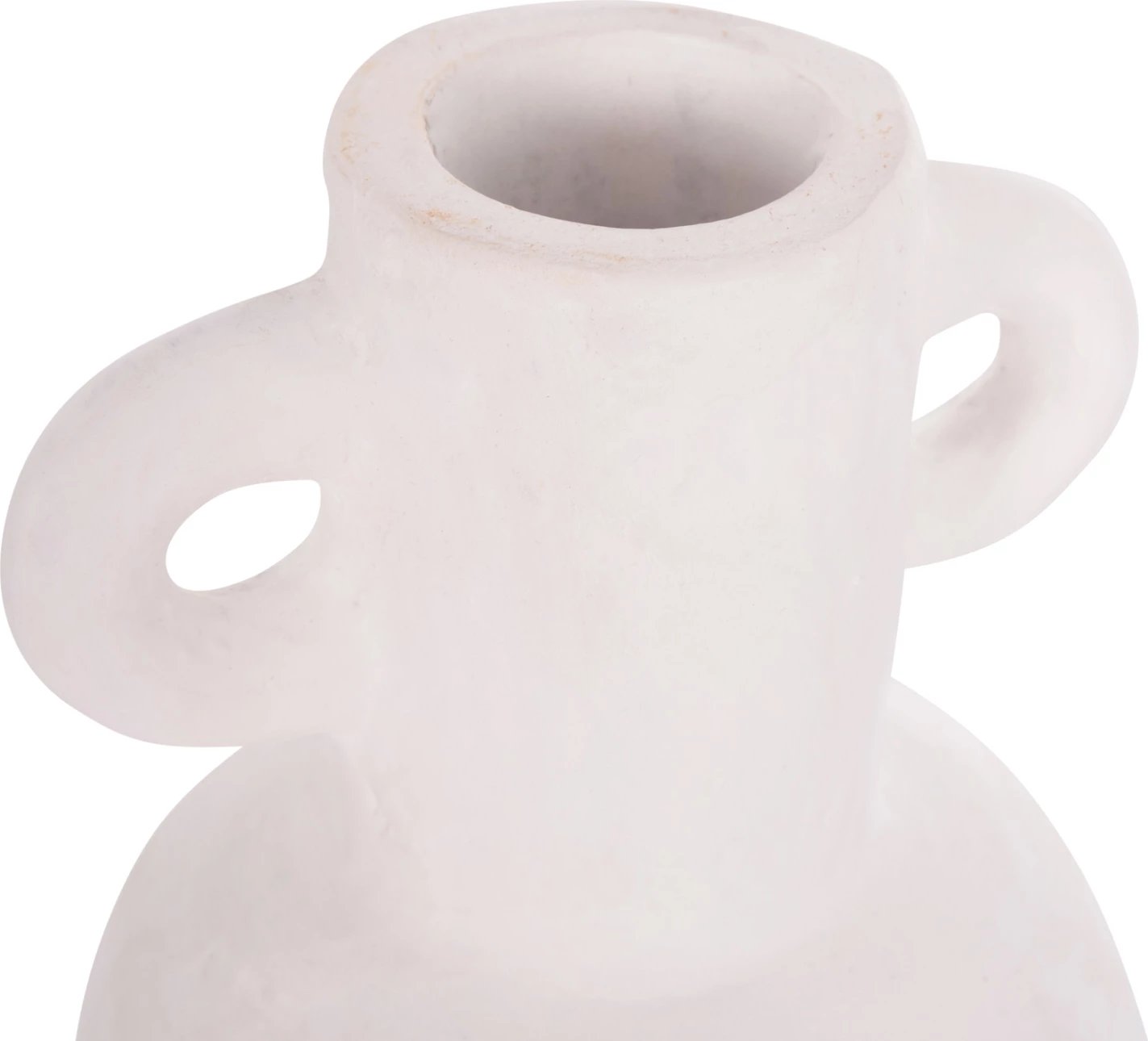 Vazo dekorative CLAYVON, terrakotë, ngjyrë e bardhë, FH4406, 14x20cm