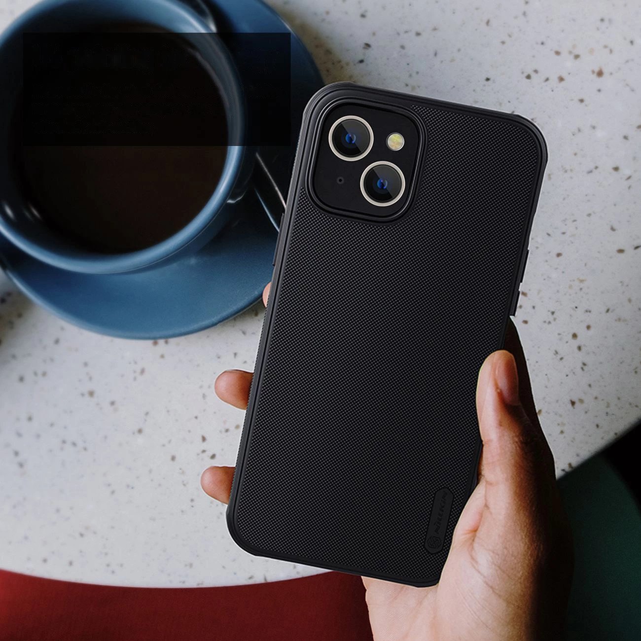 Mbështjellës Nillkin Super Frosted Shield Pro Magnetic për iPhone 14 Plus, MagSafe, i zi