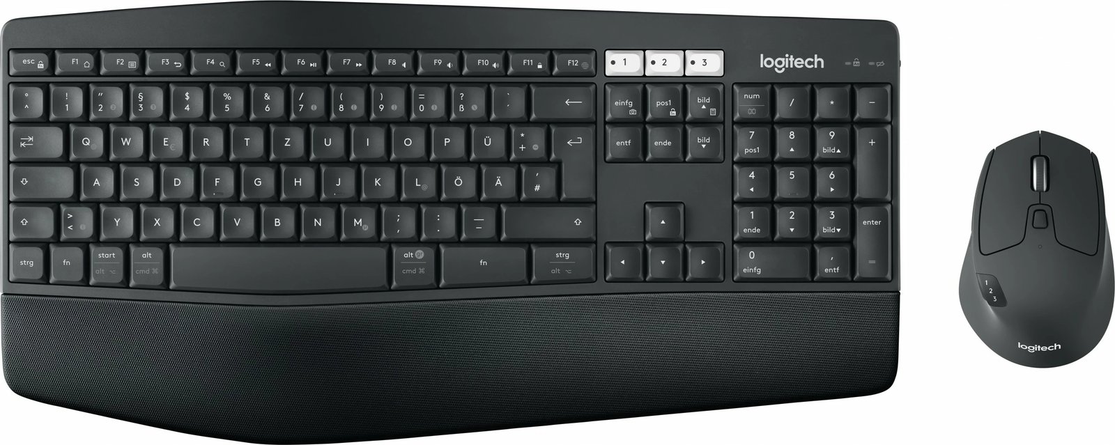 Set tastierë dhe maus Logitech MK850 Performance, wireless, QWERTZ, i zi