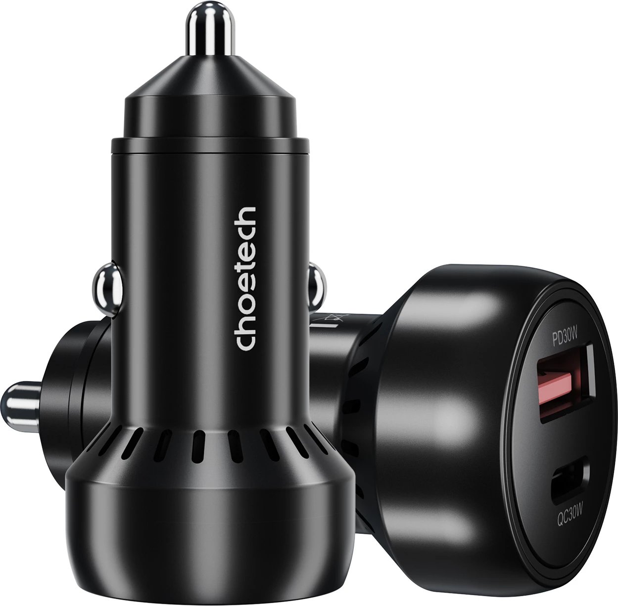 Karikues veture Choetech TC0014, 60W, 2 porte USB-C/USB-A, i zi