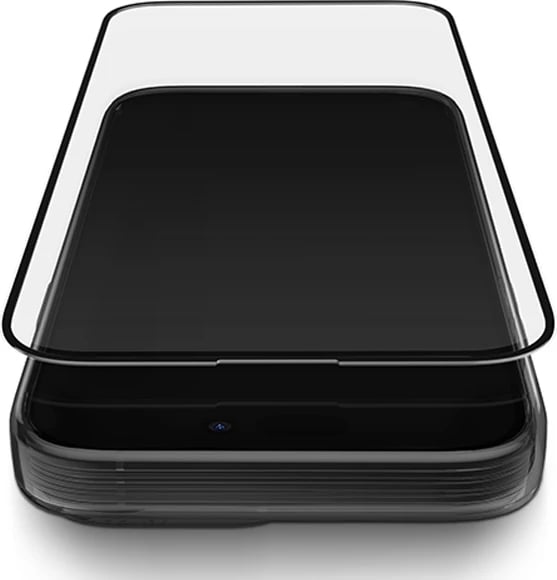 Mbështjellës xhami i temperuar UNIQ Optix Matte për iPhone 15 / 14 Pro me aplikator
