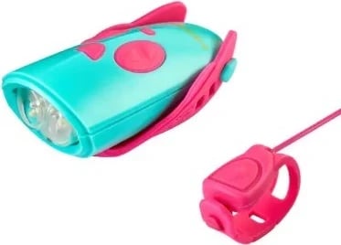 Hornit Mini Pink- TurQ bicycle horn light 5353PITQ
