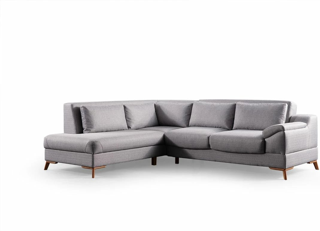 Kënd-sofë krevate Atelier del Sofa, ngjyrë gri, Aqua (Chl majtas + 2R)