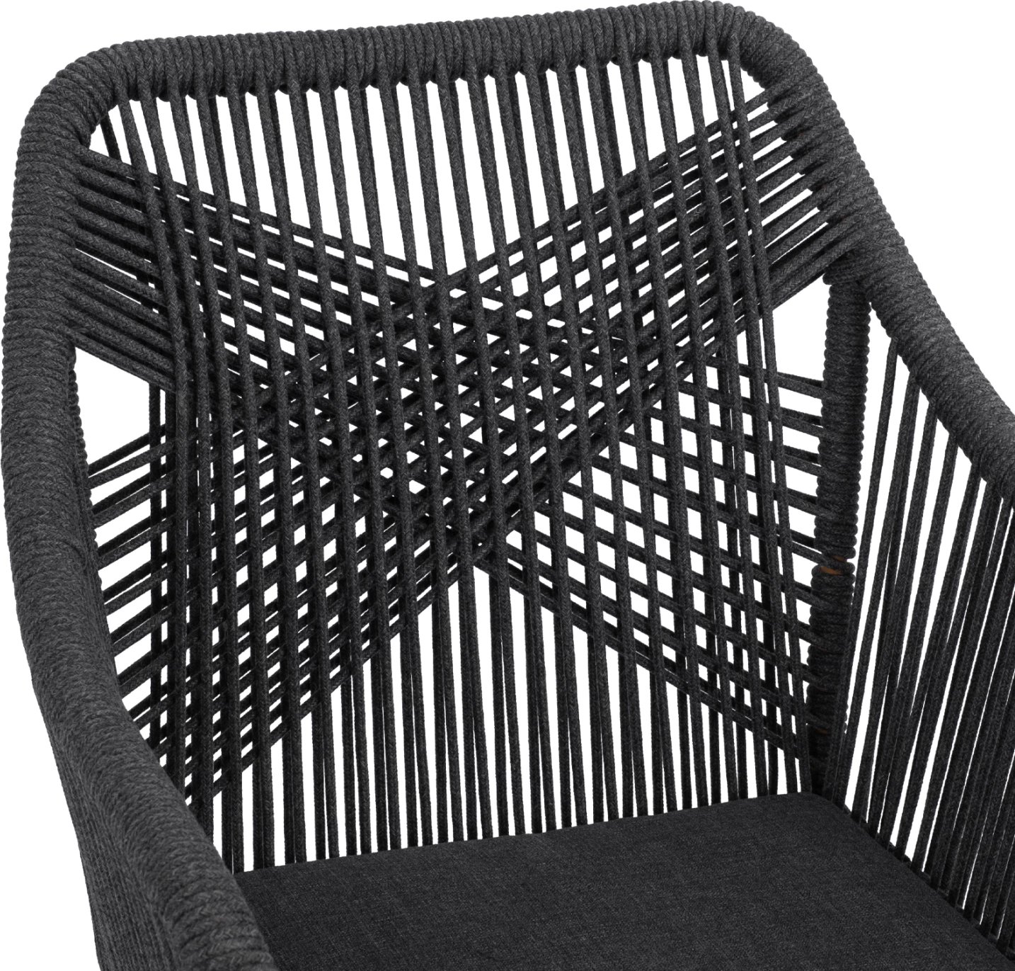 Karrige alumini MYRTIA FH5549.01 me litar gri dhe këmbë arre 62x63x90Hcm