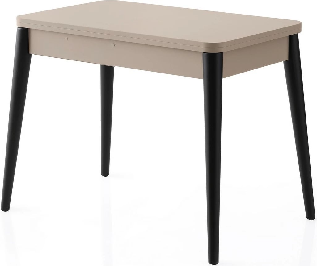 Tavolinë ngrënieje me zgjatje, ngjyrë moka e çelët, Dolunay - 1285