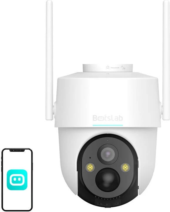 Kamerë e jashtme sigurie Botslab PT W313, 3MP, WiFi, me panel diellor, Bardhë