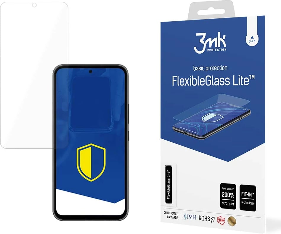 Xham i temperuar hibrid për ekran, 3mk FlexibleGlass Lite, për Samsung Galaxy A54 5G, Transparent