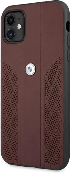Mbështjellës BMW BMHCN61RSPPR për iPhone 11/XR, Hardcase, Lëkurë, Kuq