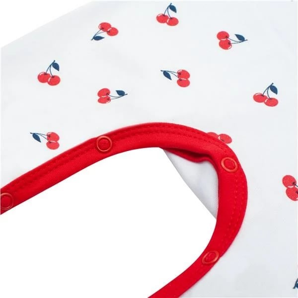 kombinezon bebe, New Baby, Cherry, 100% pambuk, madhësia 86 (12-18m), e kuqe