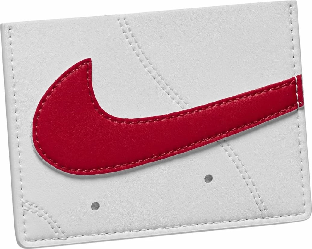 Portofol kartash Nike unisex, bardhë-kuq