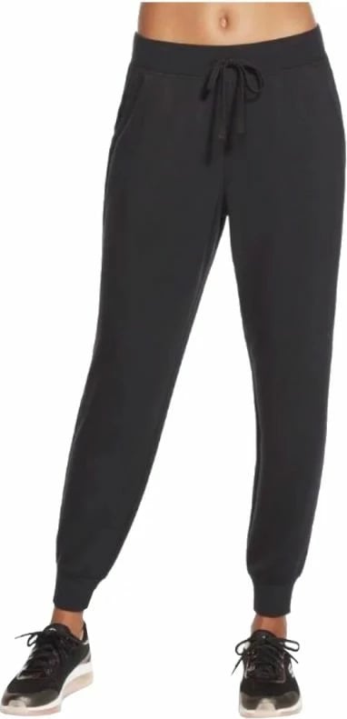 Pantallona sportive Skechers për femra, të zeza