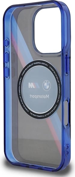 Mbështjellës BMW Motorsport IML Circle MagSafe për iPhone 16 Pro, Zi