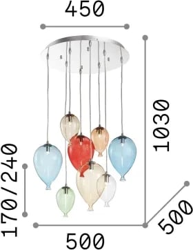 Llambë e varura Clown sp8