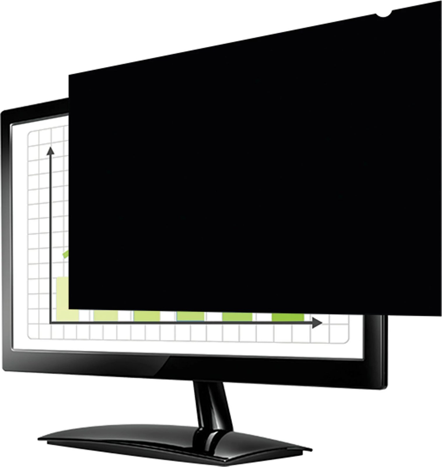 Filtër privatësie Fellowes për monitor 24 inç, 16:9, i zi
