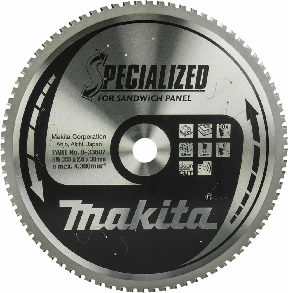 Disk prerës Makita B-33607, 35.5 cm, 1 copë
