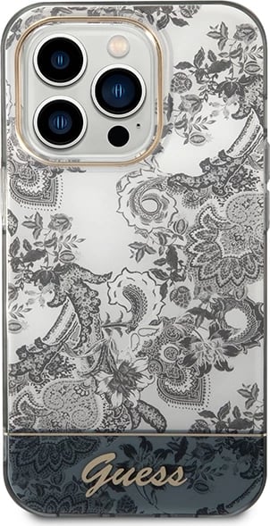 Mbështjellës Guess Porcelain Collection për iPhone 14 Pro Max 6.7", Gri Mbështjellës Guess Porcelain Collection për iPhone 14 Pro Max 6.7", Gri