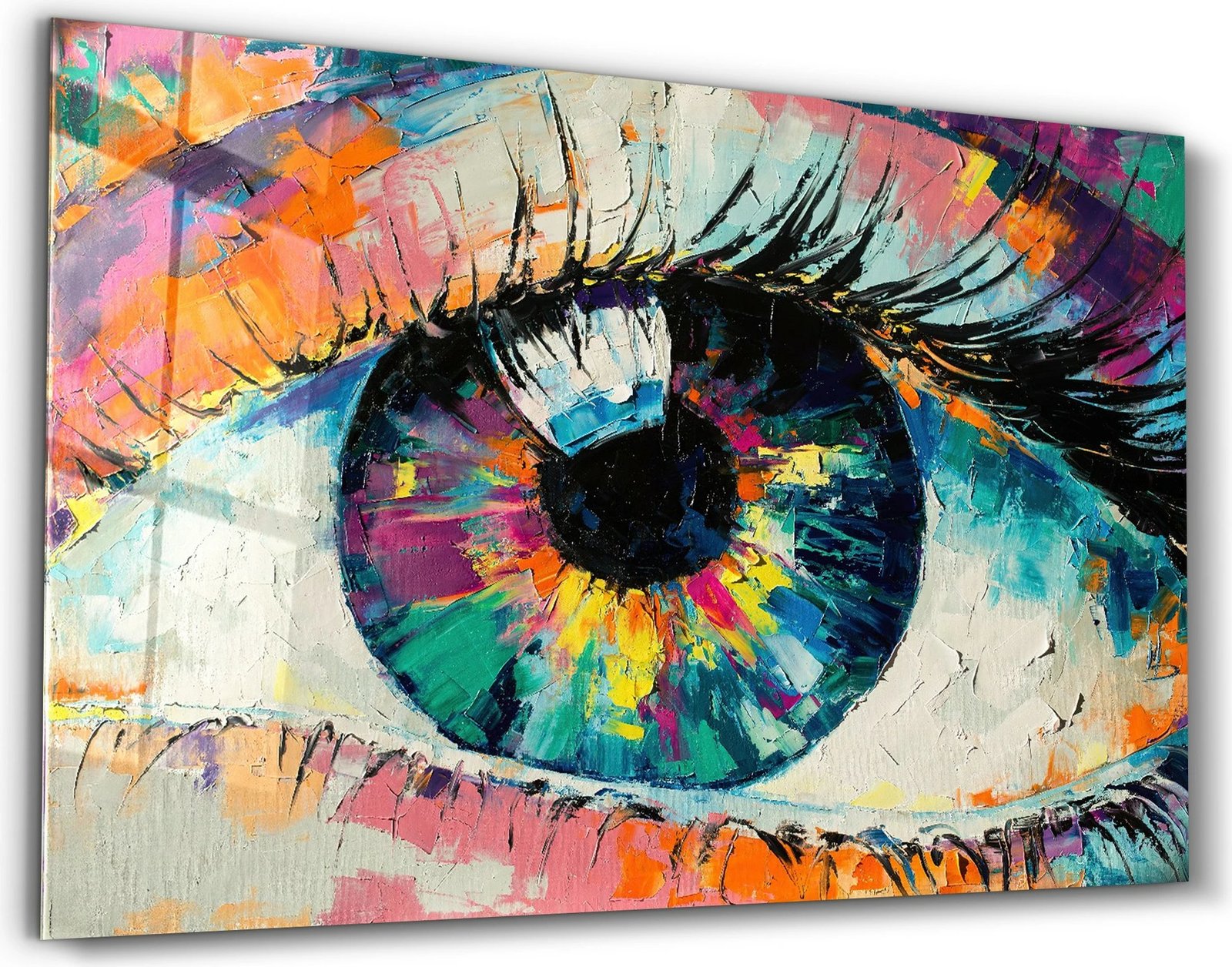 Pikturë dekorative prej xhami të temperuar, shumëngjyrëshe, Wallity CAM-5047, 46x72cm