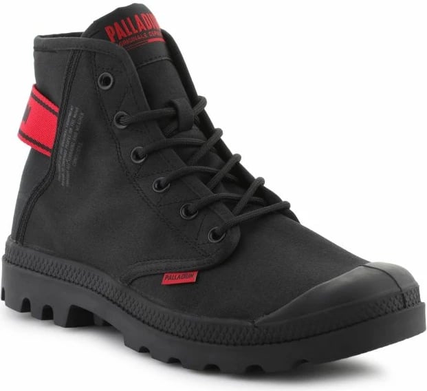 Këpucë të larta Palladium unisex, të zeza
