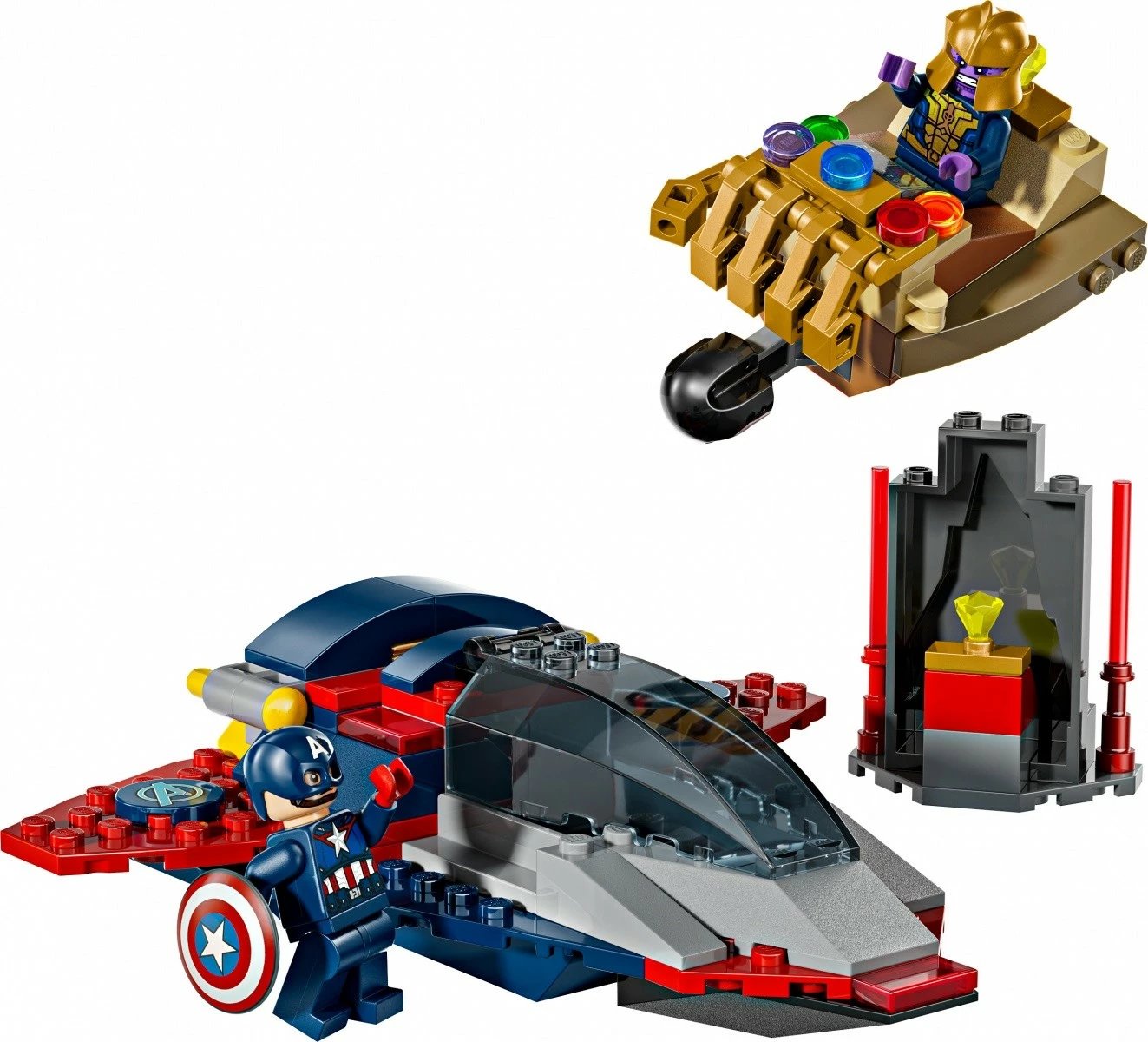 Set LEGO Marvel Super Heroes 76319 Captain America vs Thanos, 107 pjesë