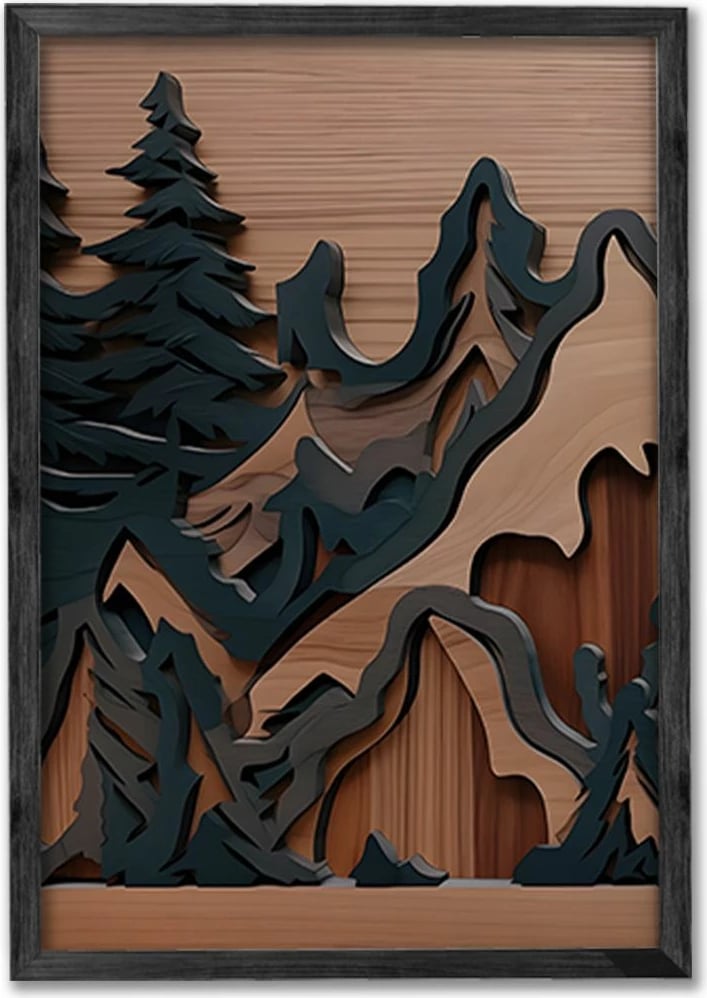 Pikturë dekorative me kornizë (3 copë), Wallity, Ersy3Syhcrv44